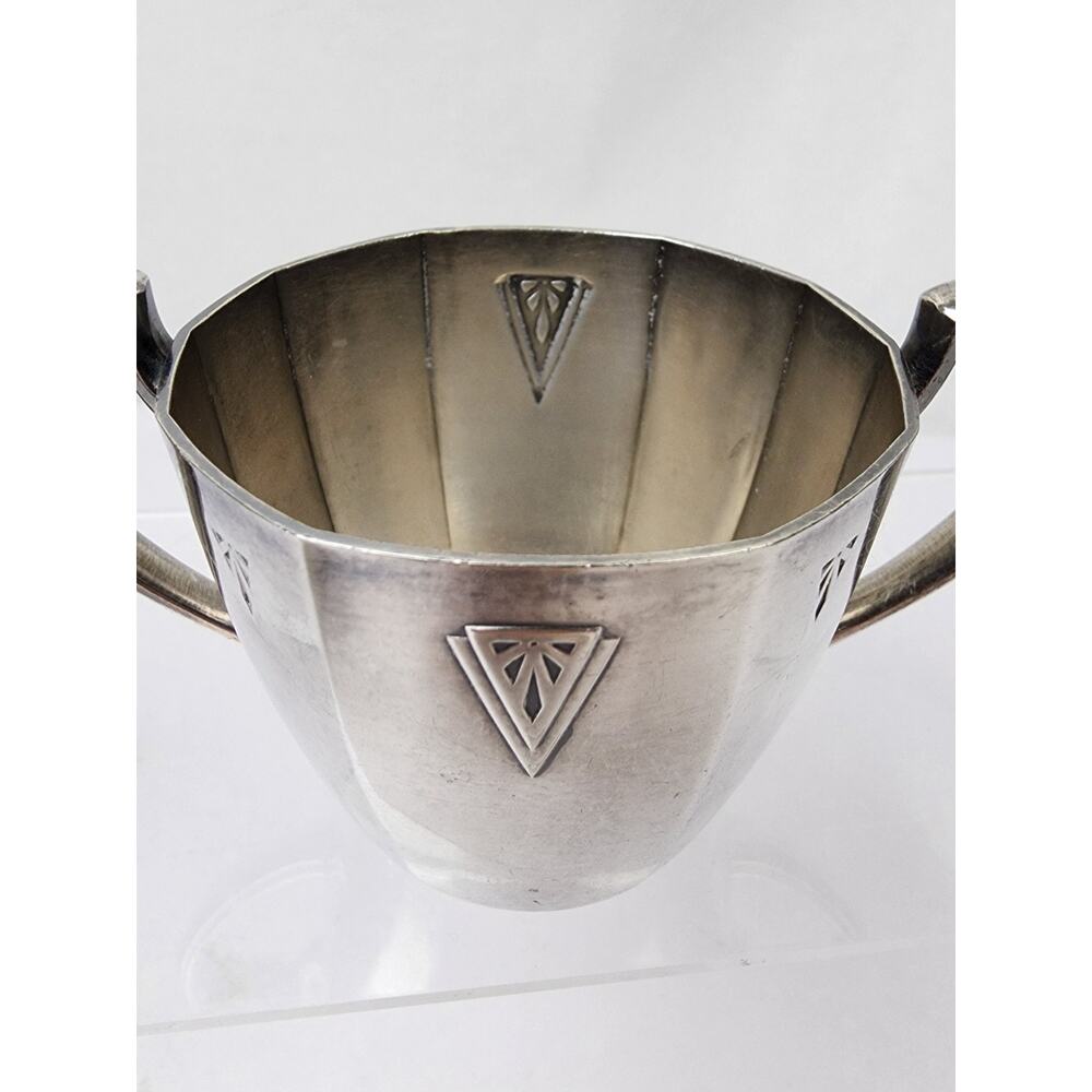 Vintage Silverplate - Deauville by Community Sugar and Creamer Set - Art Deco